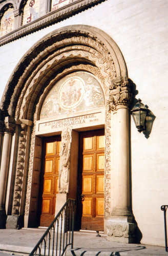 Precious Blood Roman Catholic Church, arched doorway