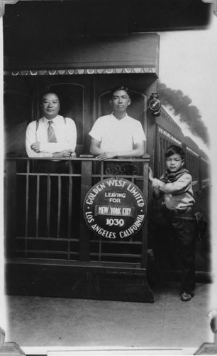 Chinese American father and sons
