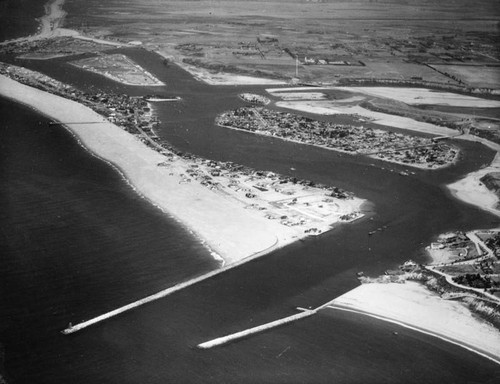 Newport Bay, aerial view