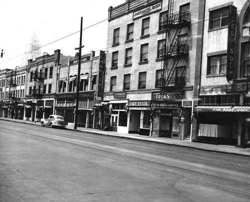 Vacant 1st Street shops