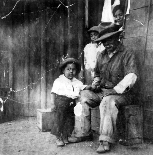 Grandfather with his grandchildren