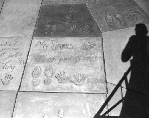 William Lundigan, Grauman's Chinese Theater