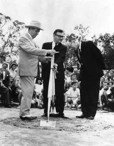 Groundbreaking for Anaheim Stadium