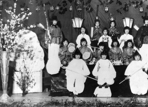 Japanese children in performance