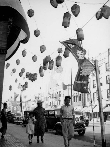 Paper lanterns in Little Tokyo