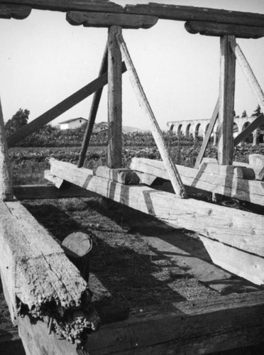 Wooden structure, Mission San Luis Rey, Oceanside