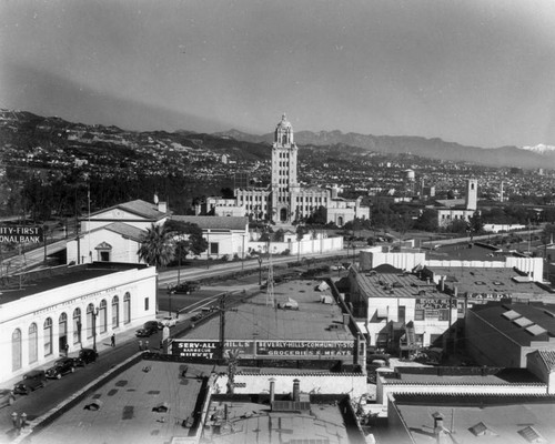 Panoramic view from Beverly Hills