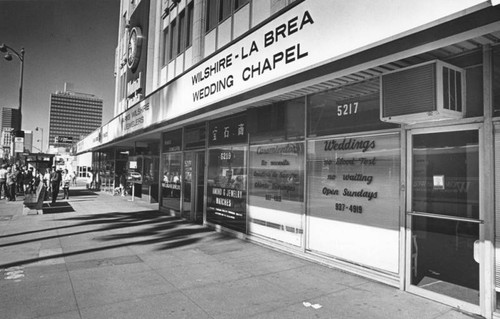 Wilshire/La Brea wedding chapel