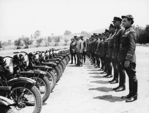 Inspection of motorcycle officers