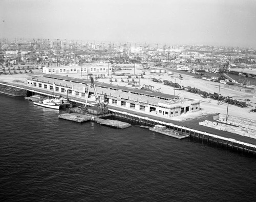 Pier "D", Long Beach Harbor, looking northeast