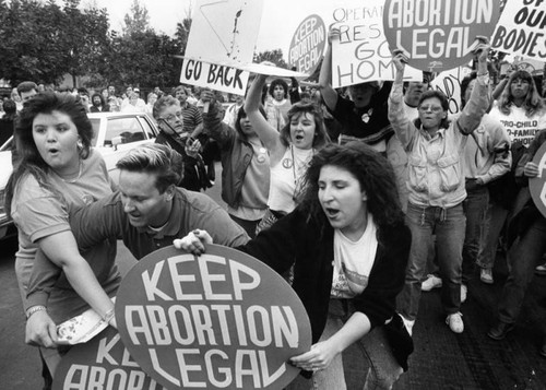 Abortion demonstration, Long Beach