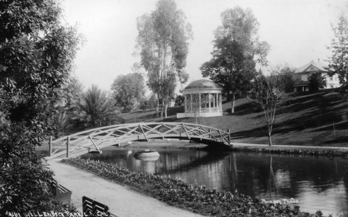 Hollenbeck Park bridge — Calisphere