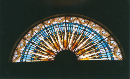 Korean Philadelphia Presbyterian Church, stained glass sunburst