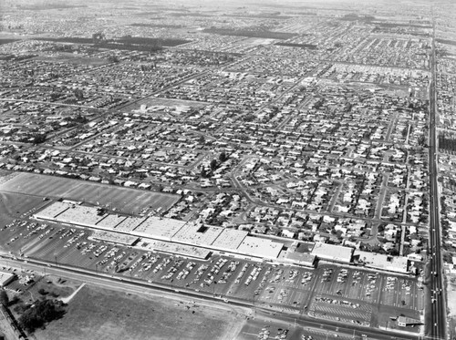 Orange County Plaza, Chapman Ave. and Brookhurst St., looking northwest