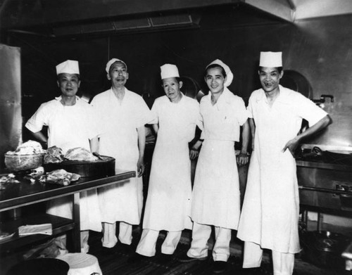 Cooks at the Moongate Restaurant