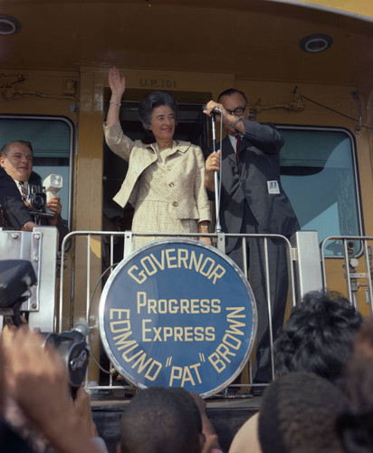 Governor Edmund G. Brown's "Progress Express" campaign