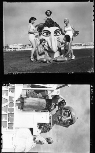 Women and masques at Venice Beach