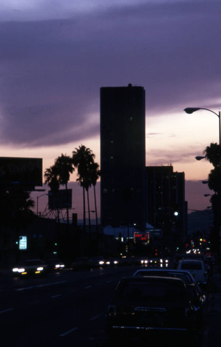 Sunset Boulevard during sunset