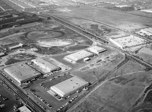 Boxford Avenue and Slauson Avenue, Commerce, looking northwest