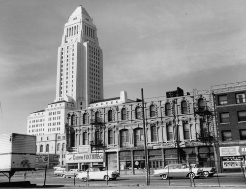 Los Angeles City Hall construction