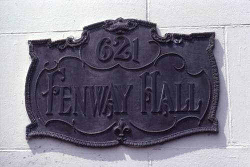 Fenway Hall Apartments sign