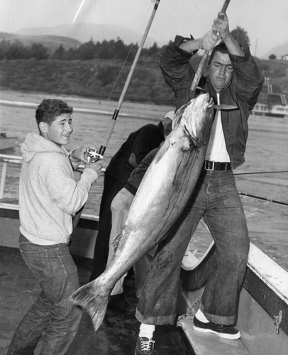 Lad takes record fish