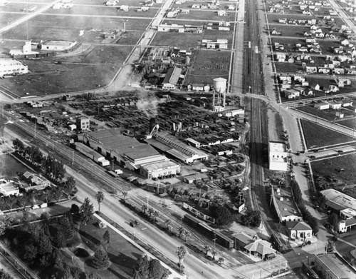 Aerial view of Beverly Hills