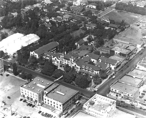 Hollywood Hotel aerial