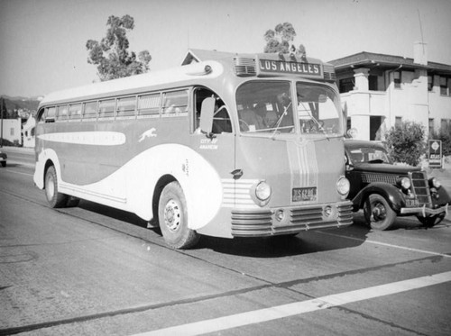 Greyhound bus to Los Angeles