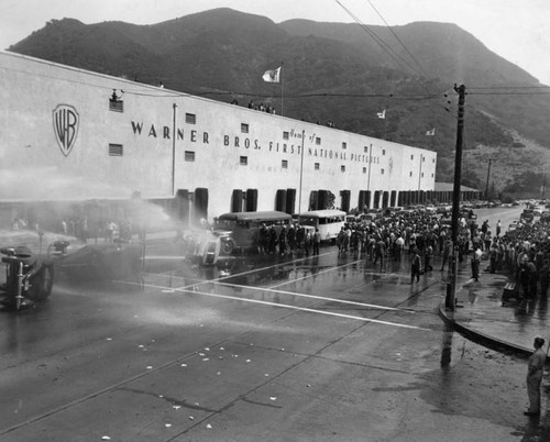 Film industry strike Warner Brothers' Studio, view 2