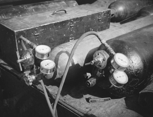 Tanks and a toolbox for a P.E. construction project