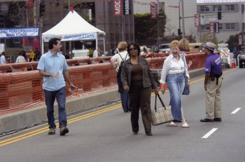 Garcetti and Perry, Grand Avenue Festival, 2005