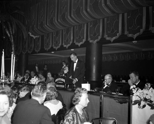 Mr. and Mrs. American Citizen of the Year award at the Cocoanut Grove nightclub