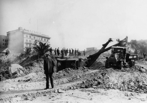 LAPL Central Library construction site, view 7