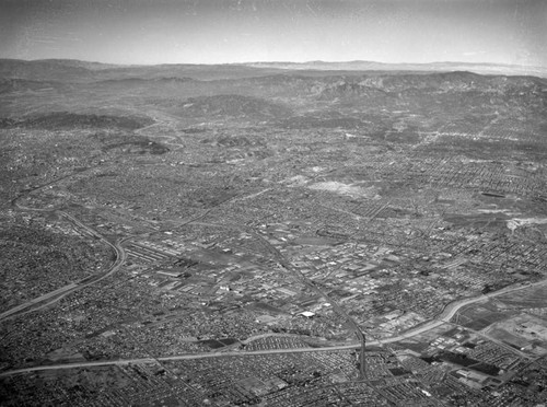 Central Manufacturing District, Commerce, looking northwest