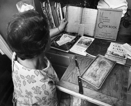 She's 'bookish' in the kitchen