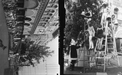 Christmas tree decorating at St. Mark's Hotel