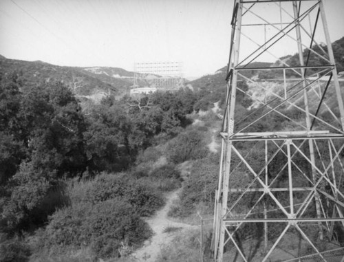 Power lines and Eagle Rock Substation