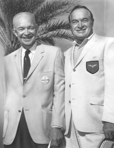 Former President Eisenhower and Bob Hope