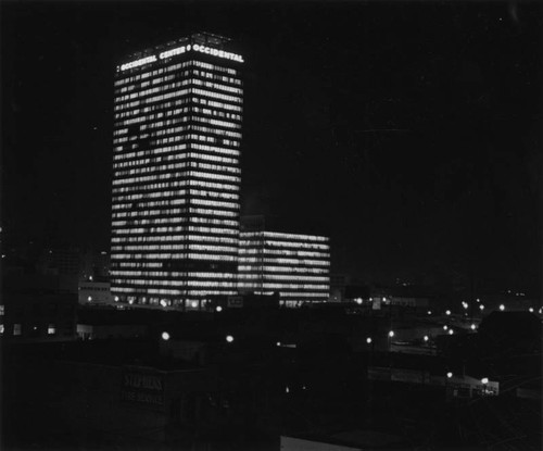 Night view of Occidental Center