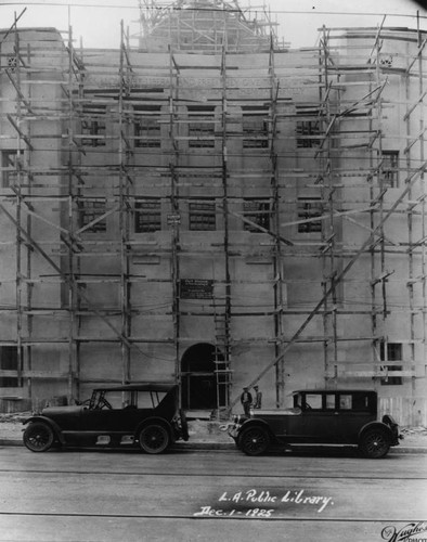 LAPL Central Library construction, view 70