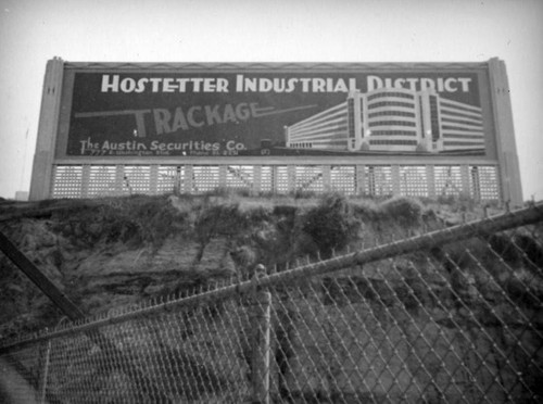 Billboard for the Hostetter Industrial District, AKA Boyle Heights