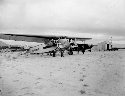 Fokker tri-motor airplane