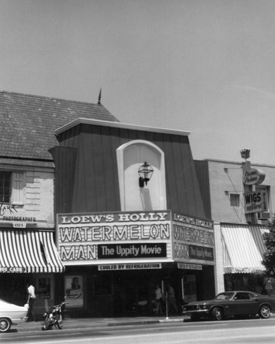 Marquee, Loew's Holly Theater