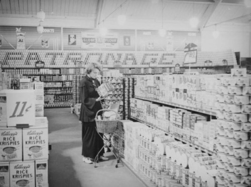 Ethel shopping at Hollywood Market