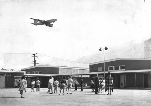 Jets flying over schools