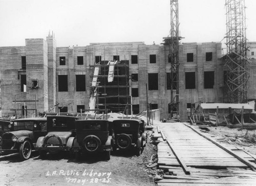 LAPL Central Library construction, view 49