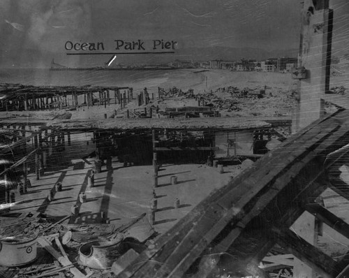 Venice Pier is fast disappearing