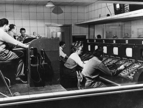 KTLA television control room