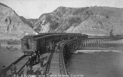 S.P. wharf near Santa Monica Canyon